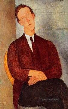Retrato de Morgan Russell 1918 Amedeo Modigliani Pinturas al óleo